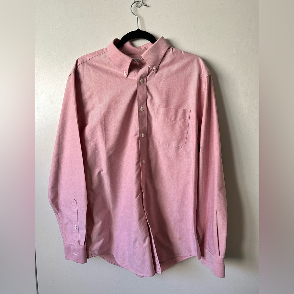 L. L. Bean Men’s Wrinkle-Free Classic Oxford Cloth Shirt slightly Fitted, 16-34